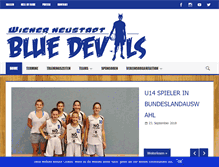 Tablet Screenshot of bluedevils.at